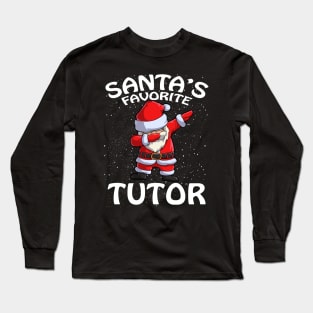 Santas Favorite Tutor Christmas Long Sleeve T-Shirt